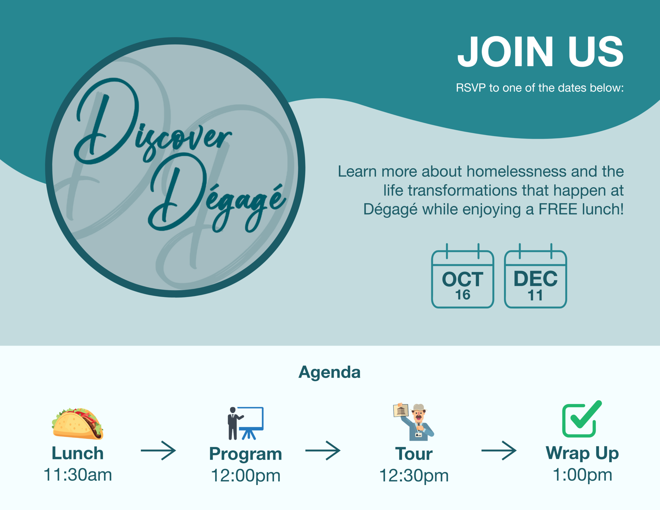 Degage Discover Degage Event header - 2025